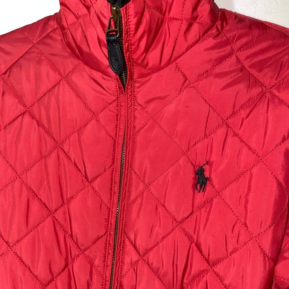 Ralph Lauren Sport Quilted Stitched Red Jacket - Picture 4 of 9